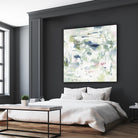 Abstract Reflections by Lisa Ridgers on GIANT ART - whites & creams, greens abstract