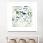 Abstract Reflections by Lisa Ridgers on GIANT ART - whites & creams, greens abstract