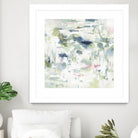 Abstract Reflections by Lisa Ridgers on GIANT ART - whites & creams, greens abstract
