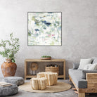 Abstract Reflections by Lisa Ridgers on GIANT ART - whites & creams, greens abstract