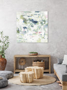 Abstract Reflections by Lisa Ridgers on GIANT ART - whites & creams, greens abstract