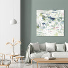 Abstract Reflections by Lisa Ridgers on GIANT ART - whites & creams, greens abstract