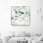 Abstract Reflections by Lisa Ridgers on GIANT ART - whites & creams, greens abstract