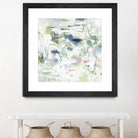Abstract Reflections by Lisa Ridgers on GIANT ART - whites & creams, greens abstract