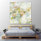 Rhythm & Flow V1 by Lisa Ridgers on GIANT ART - greens geometric shapes