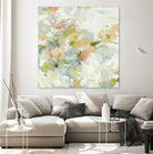 Rhythm & Flow V1 by Lisa Ridgers on GIANT ART - greens geometric shapes