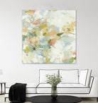 Rhythm & Flow V1 by Lisa Ridgers on GIANT ART - greens geometric shapes