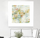 Rhythm & Flow V1 by Lisa Ridgers on GIANT ART - greens geometric shapes