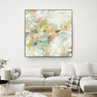 Rhythm & Flow V1 by Lisa Ridgers on GIANT ART - greens geometric shapes