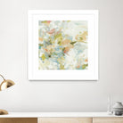 Rhythm & Flow V1 by Lisa Ridgers on GIANT ART - greens geometric shapes