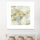 Rhythm & Flow V1 by Lisa Ridgers on GIANT ART - greens geometric shapes