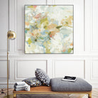 Rhythm & Flow V1 by Lisa Ridgers on GIANT ART - greens geometric shapes