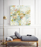 Rhythm & Flow V1 by Lisa Ridgers on GIANT ART - greens geometric shapes