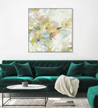 Rhythm & Flow V1 by Lisa Ridgers on GIANT ART - greens geometric shapes