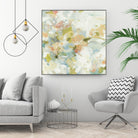 Rhythm & Flow V1 by Lisa Ridgers on GIANT ART - greens geometric shapes