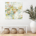 Rhythm & Flow V1 by Lisa Ridgers on GIANT ART - greens geometric shapes