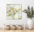 Rhythm & Flow V1 by Lisa Ridgers on GIANT ART - greens geometric shapes