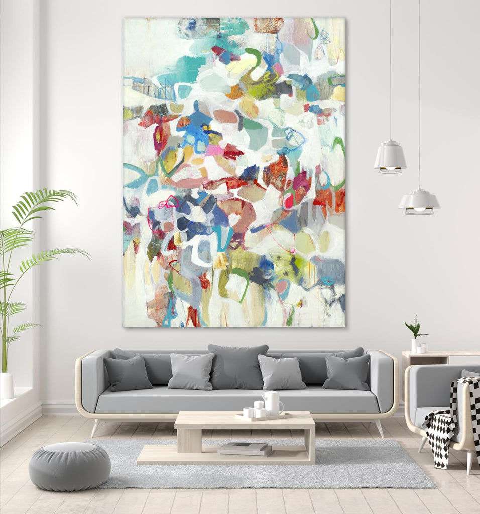 Now & Then I V3 by Lisa Ridgers on GIANT ART - whites & creams abstract