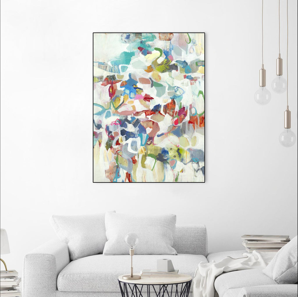 Now & Then I V3 by Lisa Ridgers on GIANT ART - whites & creams abstract