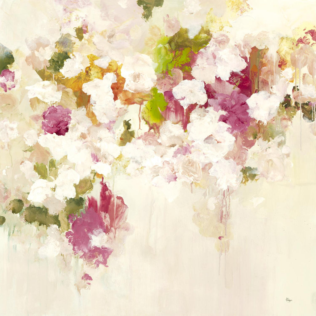 Floral Blush V2 by Lisa Ridgers on GIANT ART - whites & creams abstracted florals