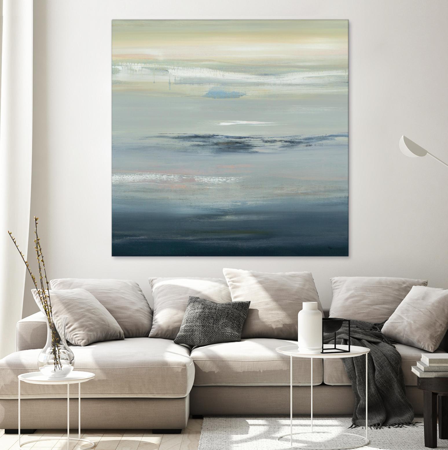 In The Calm by Lisa Ridgers on GIANT ART - grays abstract landscape abstract landscapes