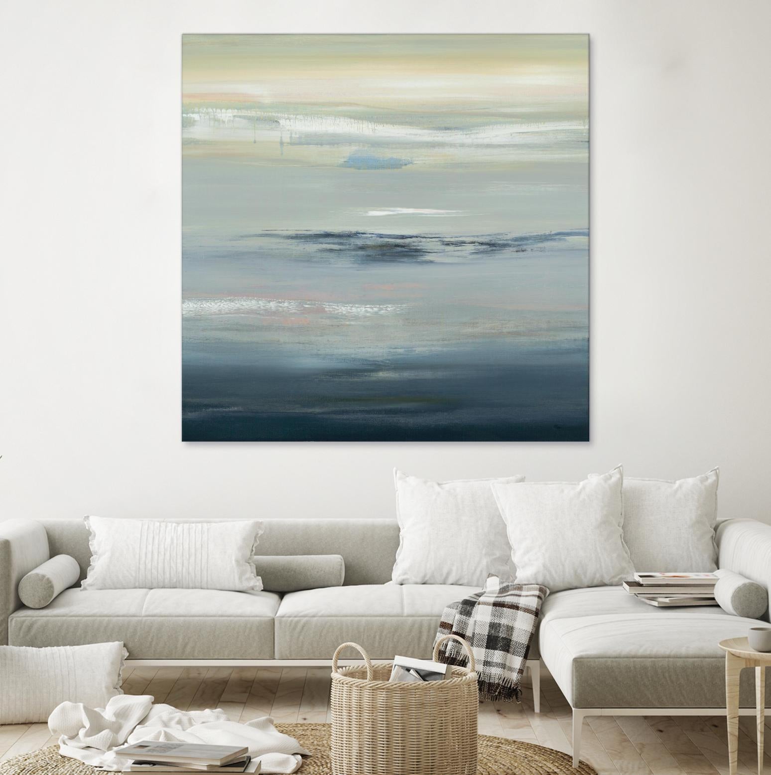 In The Calm by Lisa Ridgers on GIANT ART - grays abstract landscape abstract landscapes