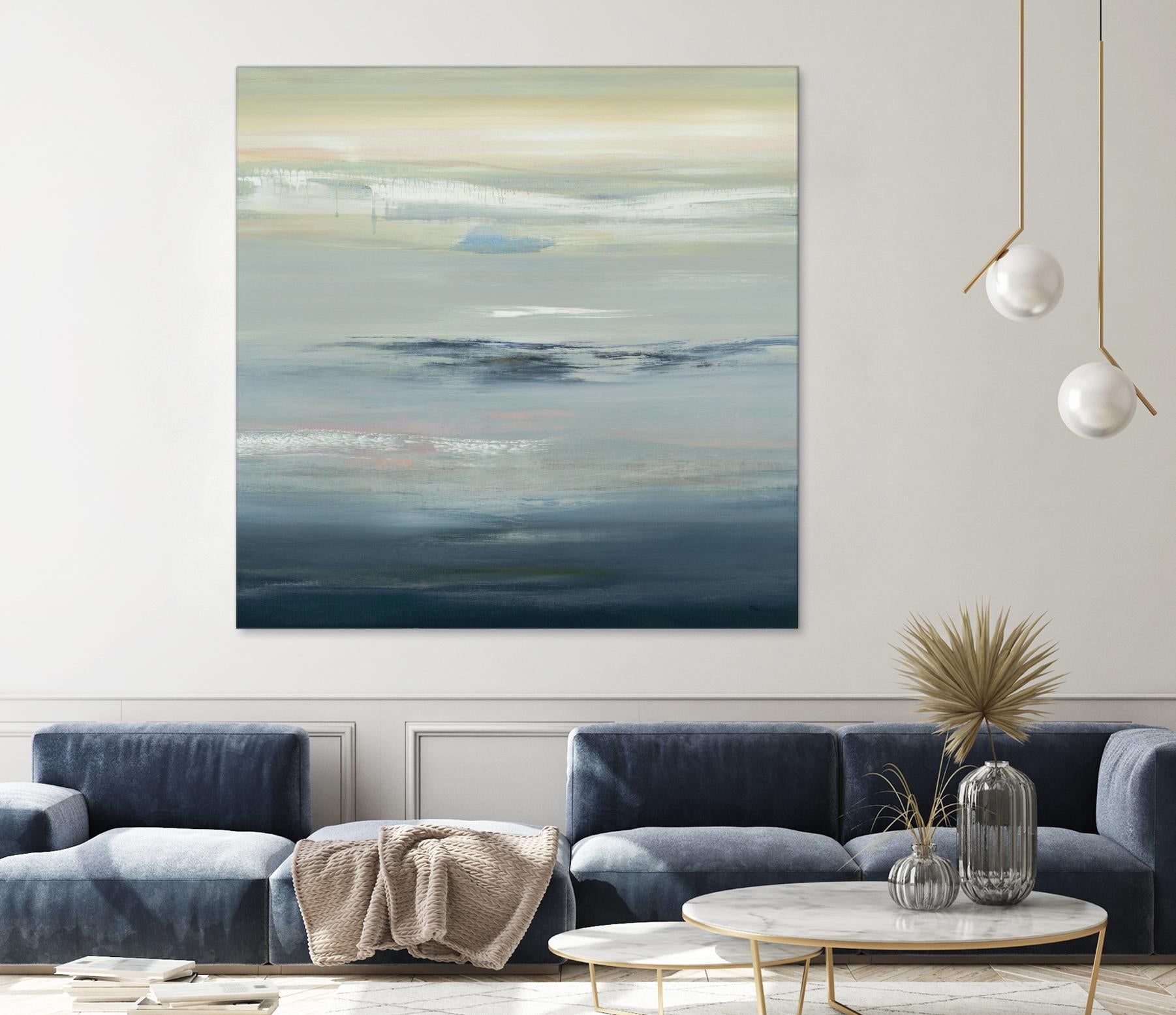 In The Calm by Lisa Ridgers on GIANT ART - grays abstract landscape abstract landscapes