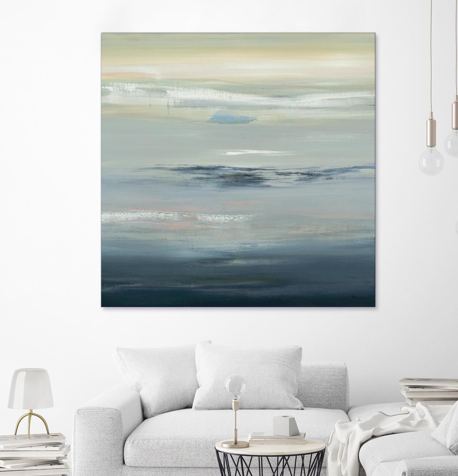 In The Calm by Lisa Ridgers on GIANT ART - grays abstract landscape abstract landscapes
