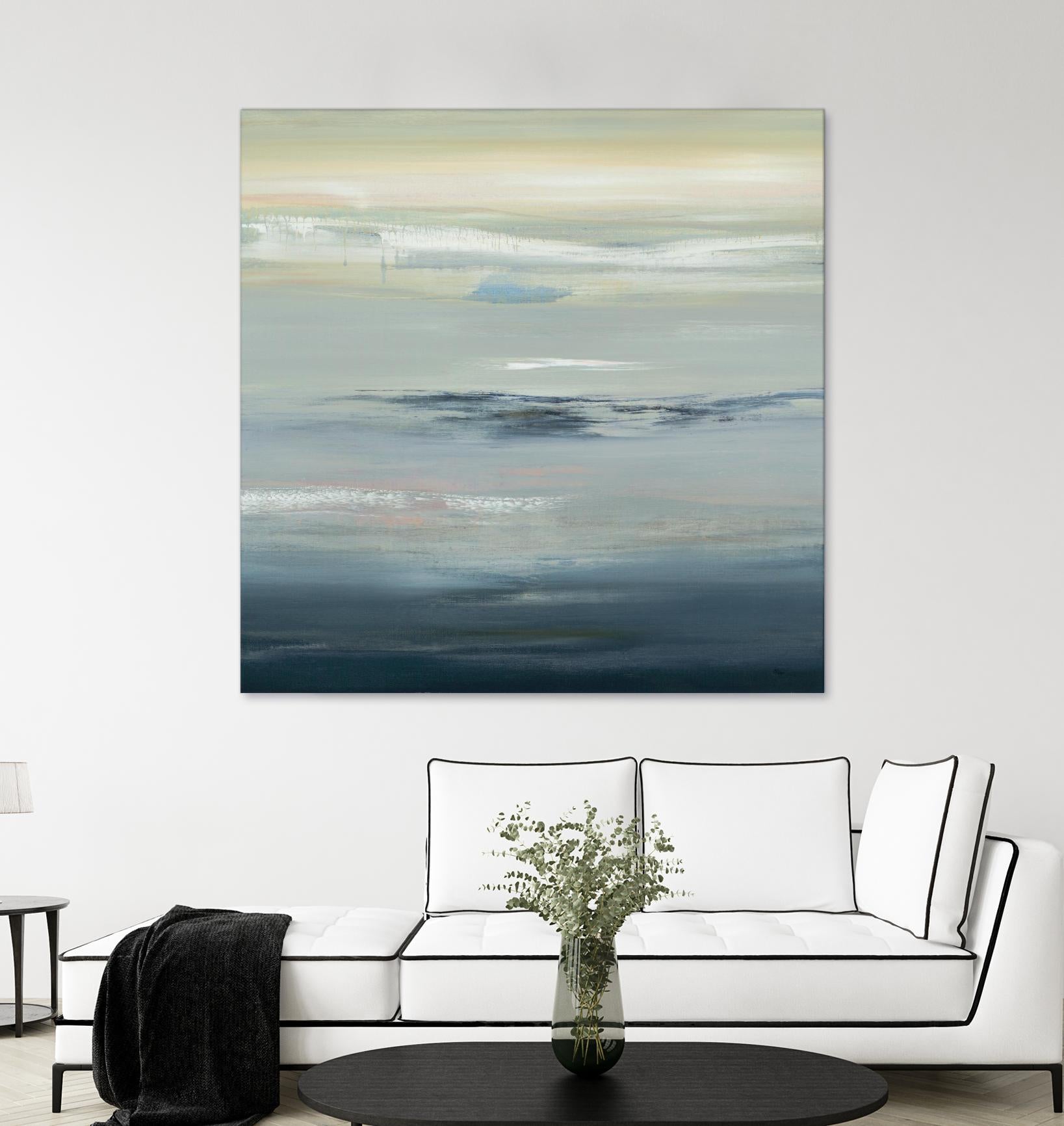 In The Calm by Lisa Ridgers on GIANT ART - grays abstract landscape abstract landscapes