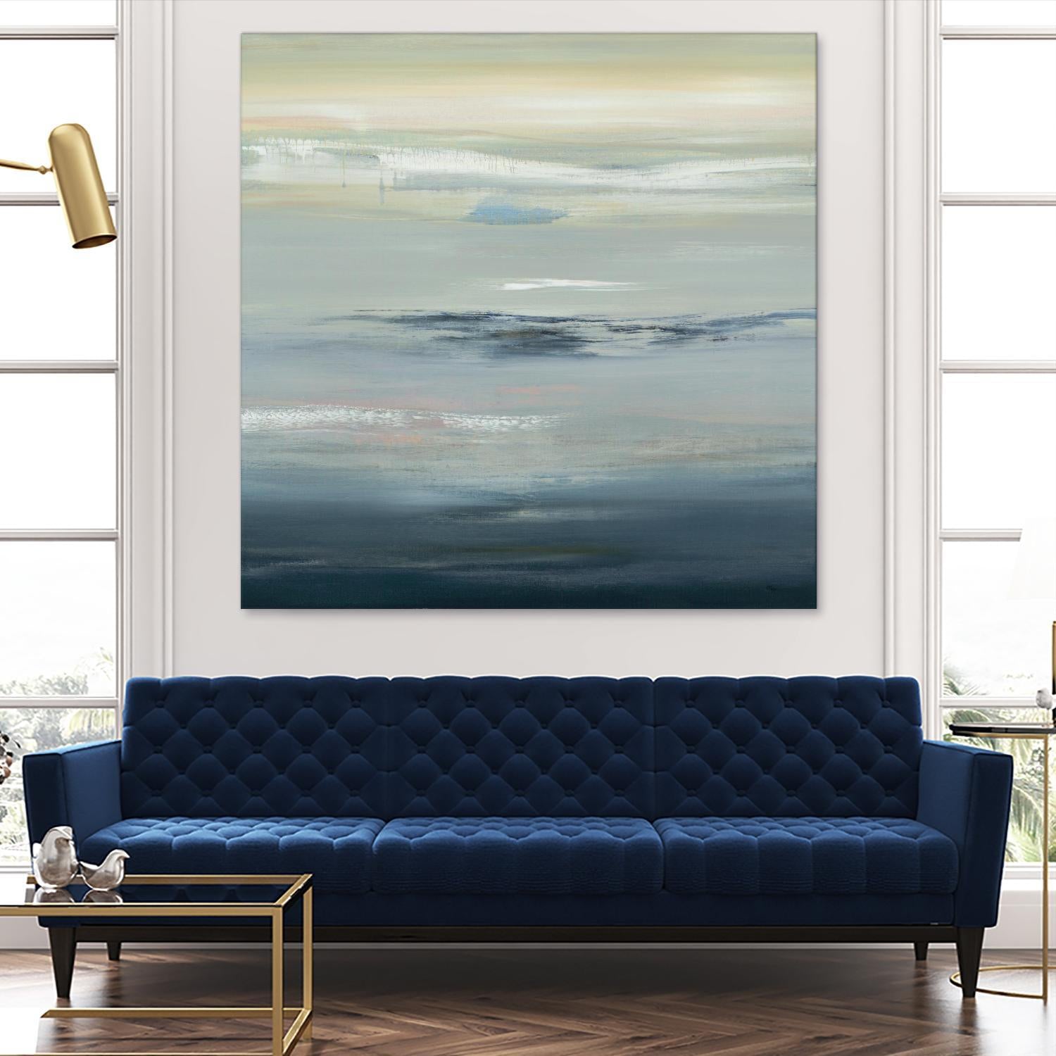 In The Calm by Lisa Ridgers on GIANT ART - grays abstract landscape abstract landscapes