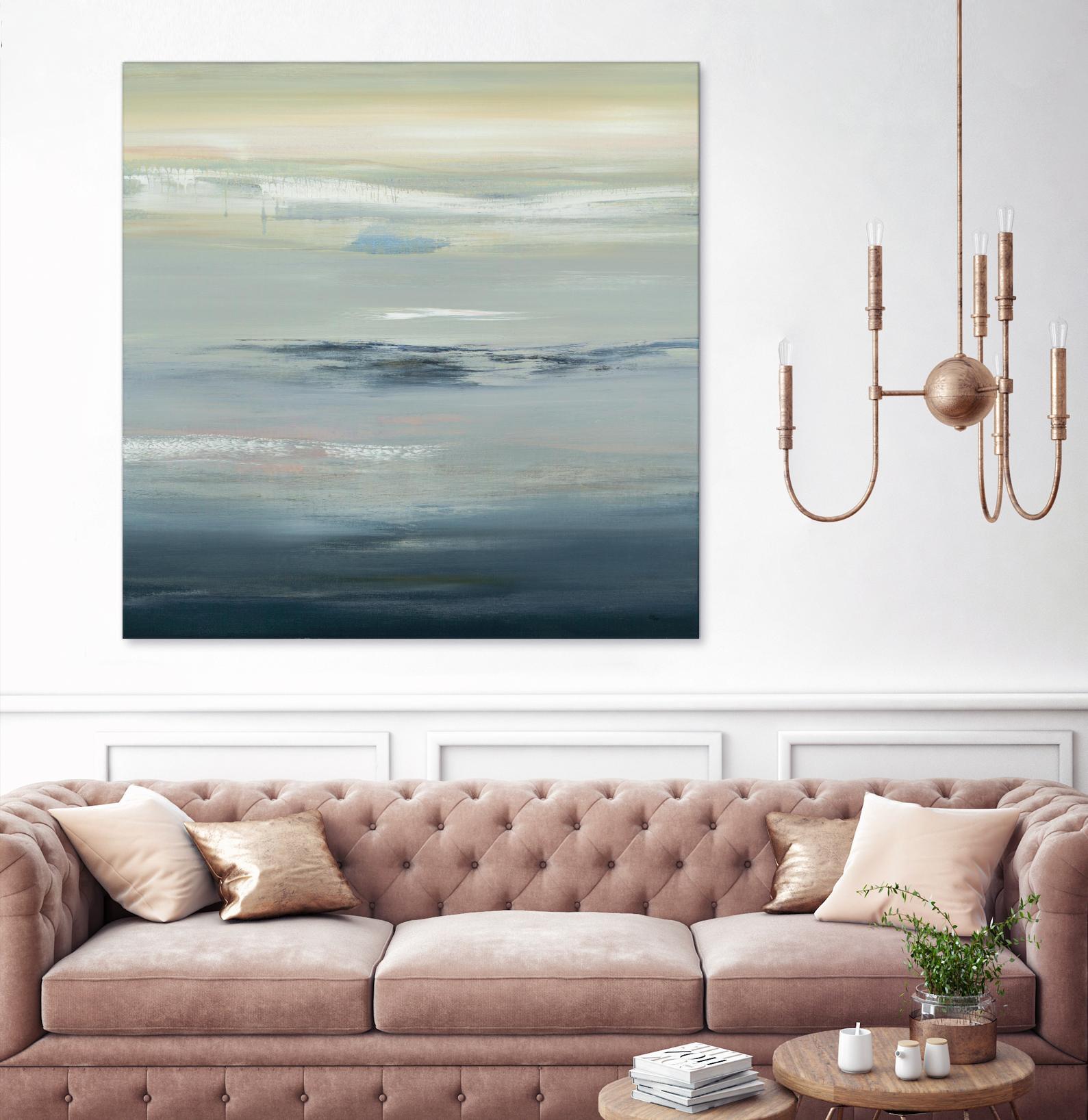 In The Calm by Lisa Ridgers on GIANT ART - grays abstract landscape abstract landscapes