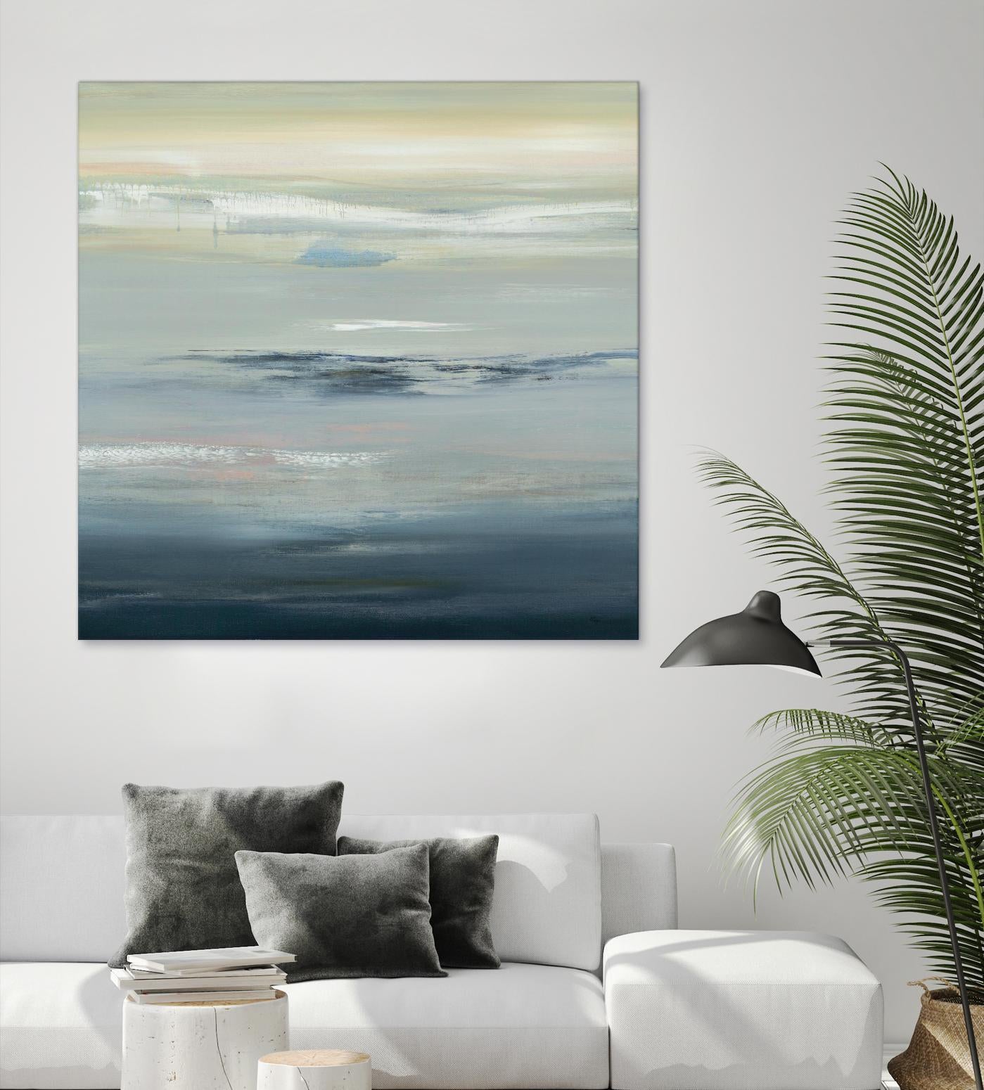 In The Calm by Lisa Ridgers on GIANT ART - grays abstract landscape abstract landscapes