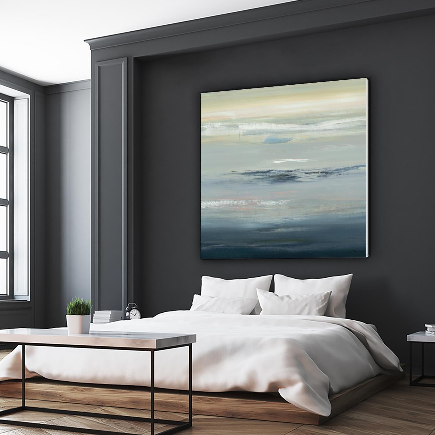 In The Calm by Lisa Ridgers on GIANT ART - grays abstract landscape abstract landscapes