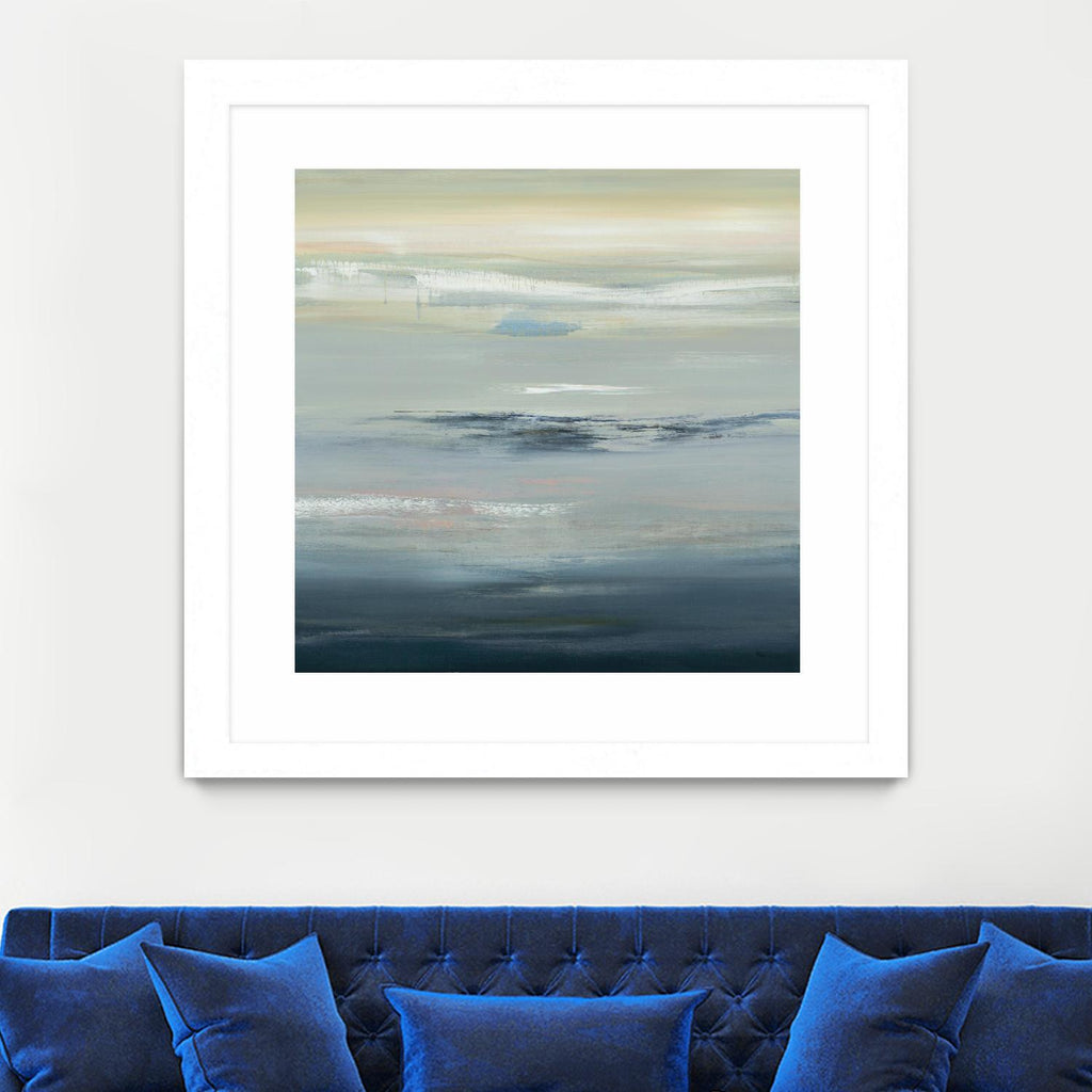 In The Calm by Lisa Ridgers on GIANT ART - grays abstract landscape abstract landscapes