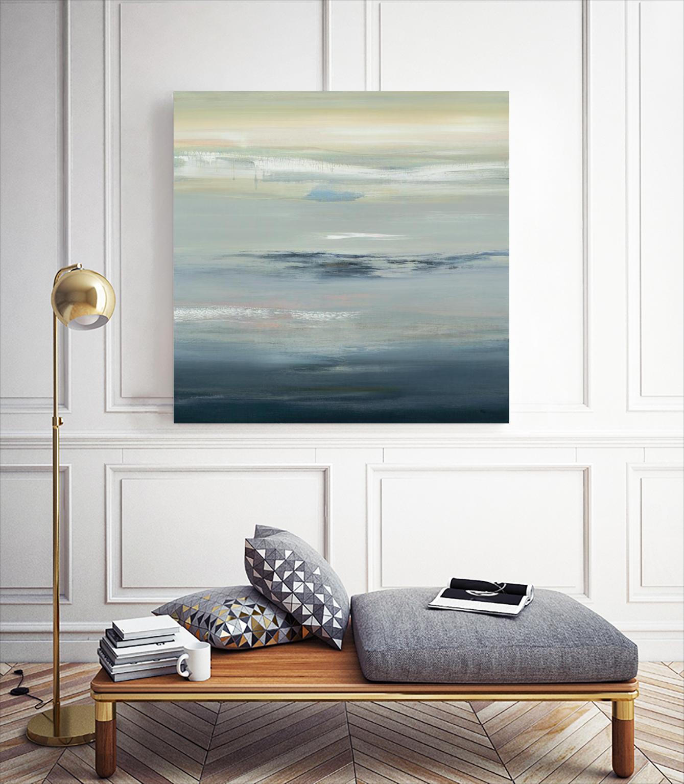 In The Calm by Lisa Ridgers on GIANT ART - grays abstract landscape abstract landscapes