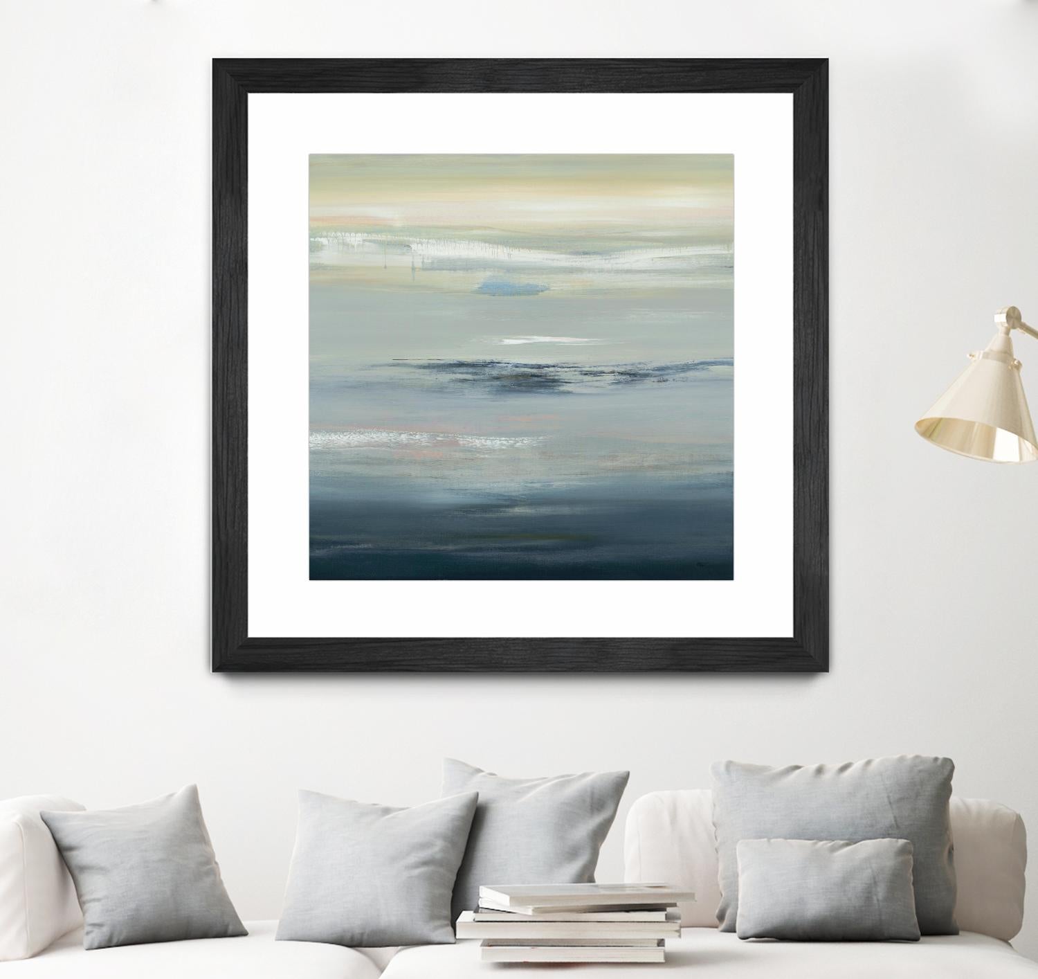 In The Calm by Lisa Ridgers on GIANT ART - grays abstract landscape abstract landscapes