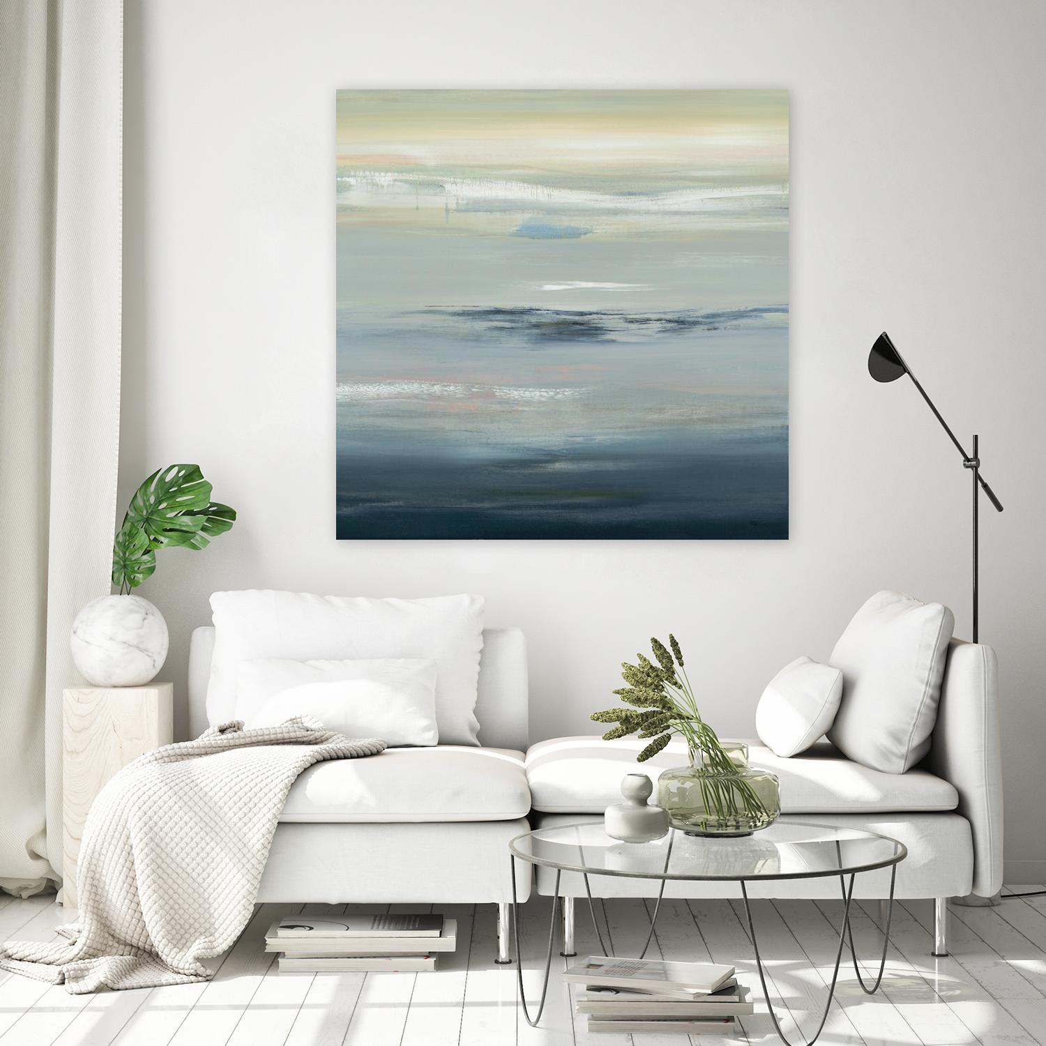 In The Calm by Lisa Ridgers on GIANT ART - grays abstract landscape abstract landscapes