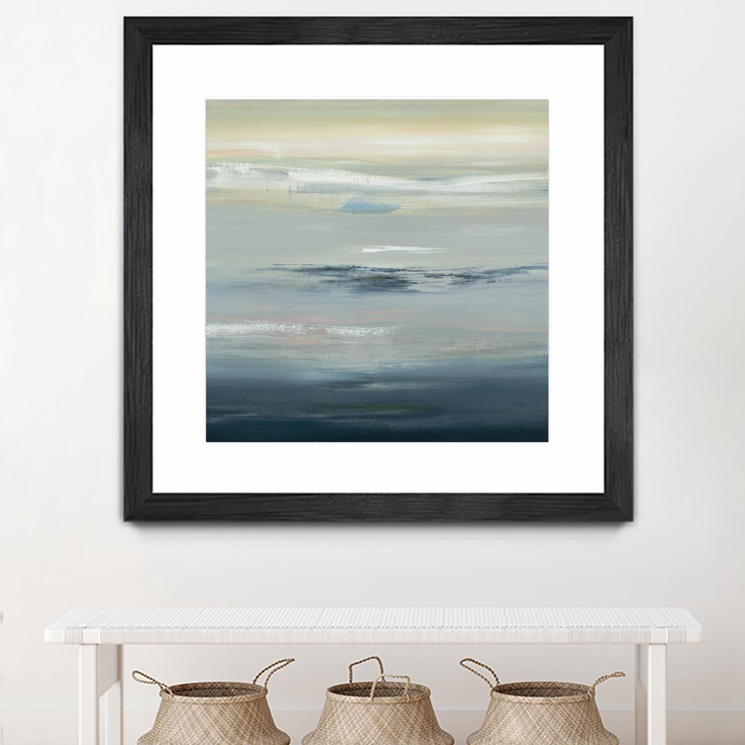 In The Calm by Lisa Ridgers on GIANT ART - grays abstract landscape abstract landscapes