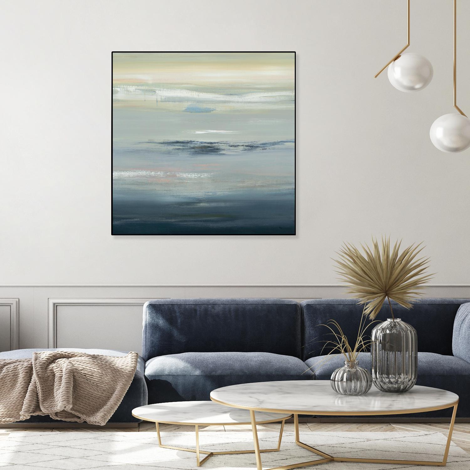 In The Calm by Lisa Ridgers on GIANT ART - grays abstract landscape abstract landscapes