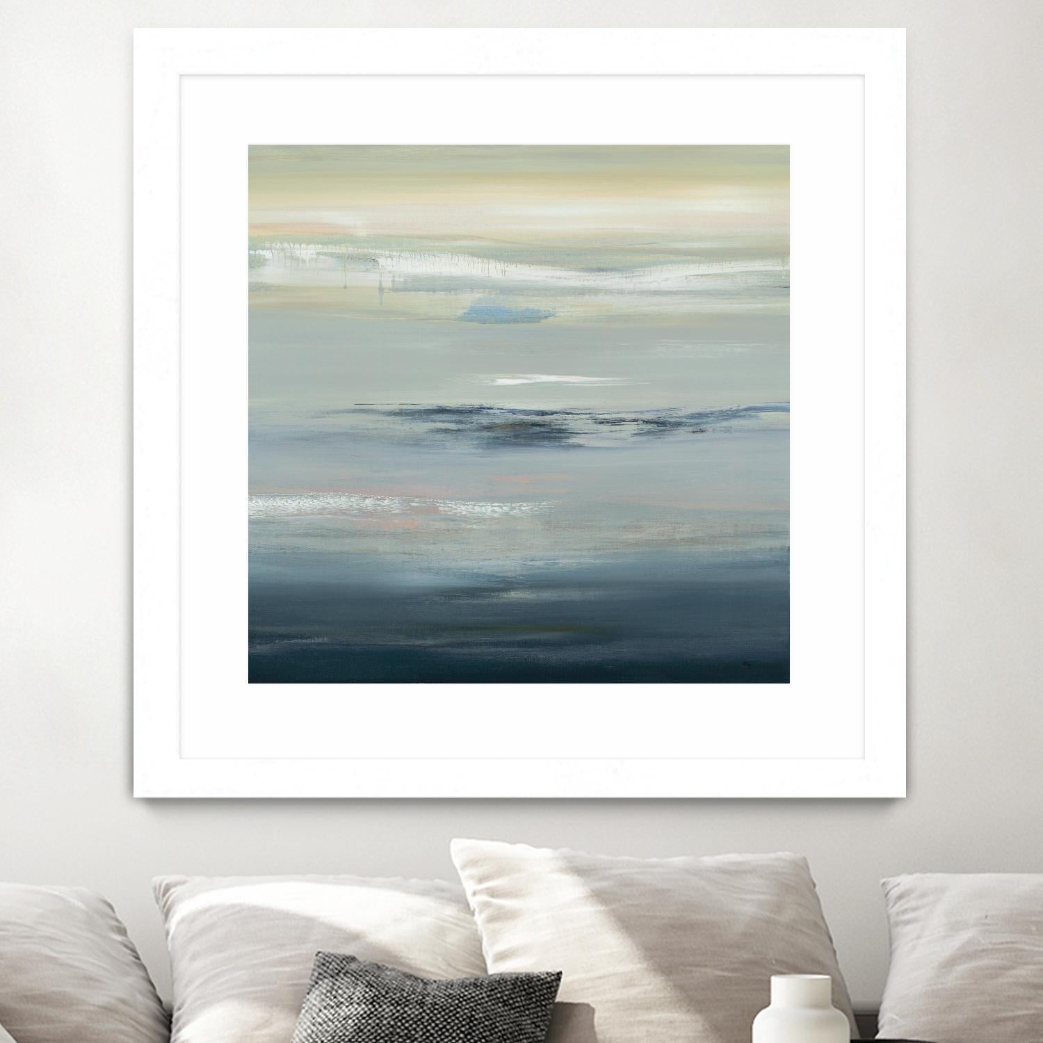 In The Calm by Lisa Ridgers on GIANT ART - grays abstract landscape abstract landscapes
