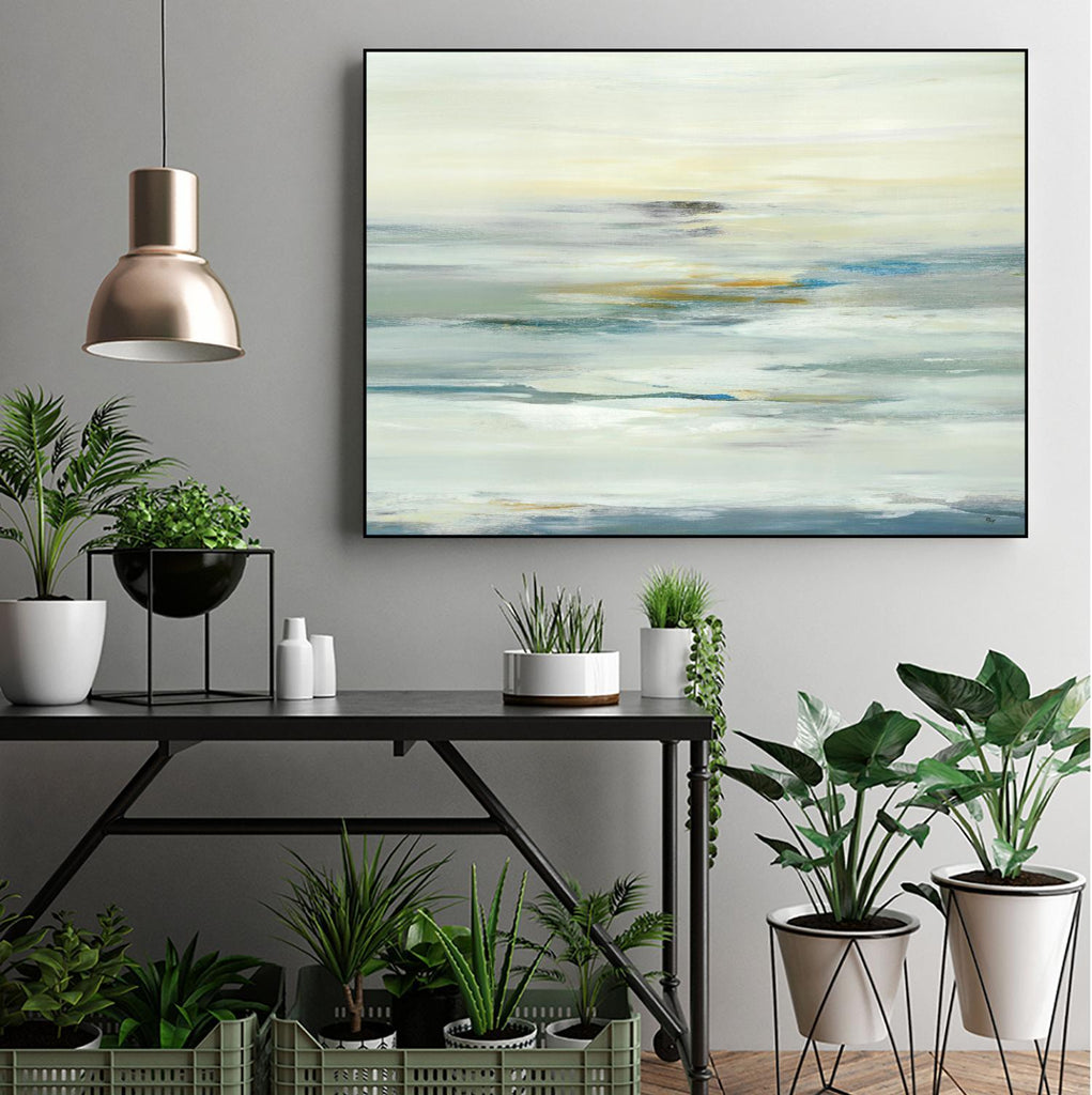 Calm Vision by Lisa Ridgers on GIANT ART - whites & creams abstract landscape white