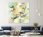 Into The Calm by Lisa Ridgers on GIANT ART - greens abstract pales