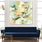 Into The Calm by Lisa Ridgers on GIANT ART - greens abstract pales