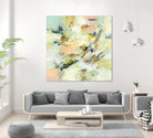 Into The Calm by Lisa Ridgers on GIANT ART - greens abstract pales