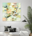 Into The Calm by Lisa Ridgers on GIANT ART - greens abstract pales