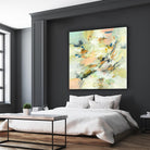 Into The Calm by Lisa Ridgers on GIANT ART - greens abstract pales