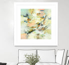 Into The Calm by Lisa Ridgers on GIANT ART - greens abstract pales