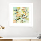 Into The Calm by Lisa Ridgers on GIANT ART - greens abstract pales