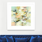 Into The Calm by Lisa Ridgers on GIANT ART - greens abstract pales