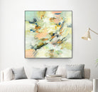 Into The Calm by Lisa Ridgers on GIANT ART - greens abstract pales